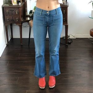 MOTHER Denim “slacker crop flare”